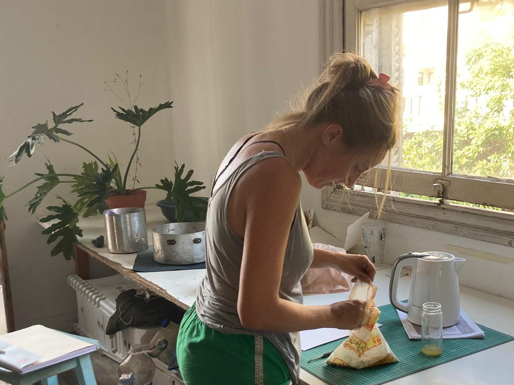 Lucila's working process