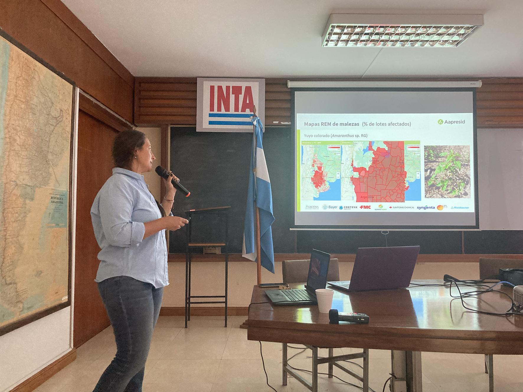 Eugenia Niccia's lecture, Aapresid’s regional meeting, IPAF, Marcos Juarez