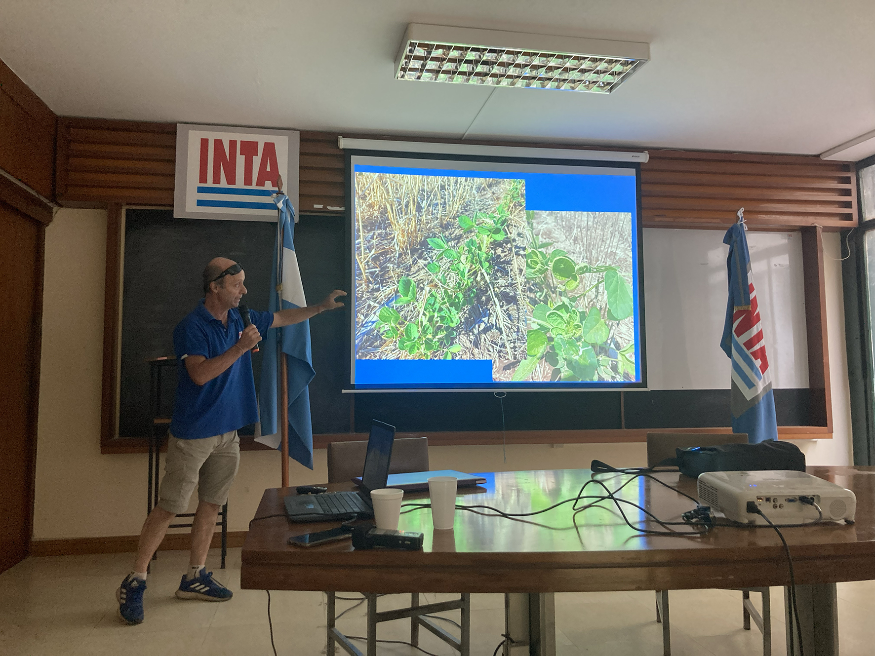 Pablo Belluccini's lecture, Aapresid’s regional meeting, IPAF, Marcos Juarez